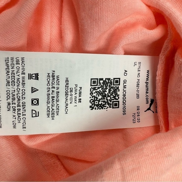 Puma T-Shirt Pink Size 24 Months - Picture 4 of 5